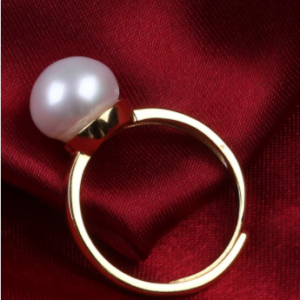 S925 Adjustable Ring Natural Genuine Freshwater Pearl AAA Quality Pearls
