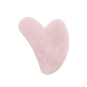 Rose Quartz Jade GuaSha Anti Aging Face Roller Set [Premium Pink Jade]
