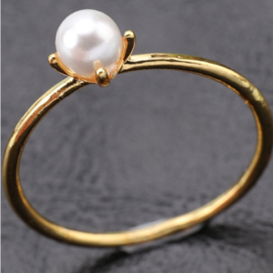 Mini Freshwater Pearl 18K Gold Filled Rings AAA Quality Pearls